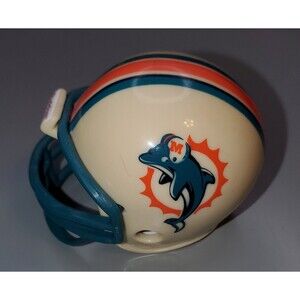 Miami Dolphins Riddell NFL Pocket Pro Helmet 1980-1996 Throwback